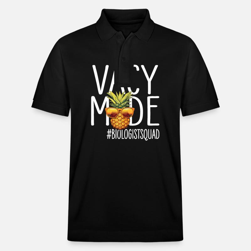 Biologiste Vacances Vacy Mode Biologistescouade - Polo PREPSTER bio Stanley/Stella Unisexe - noir