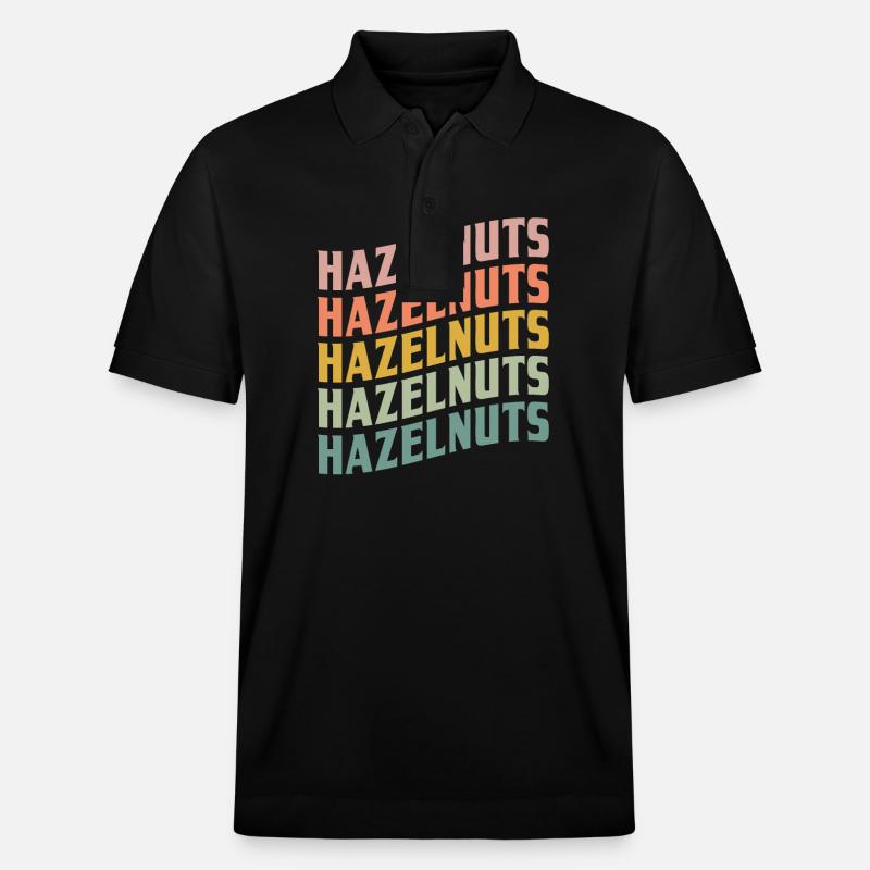 Haselnüsse - Stanley/Stella Unisex Bio-Poloshirt PREPSTER - Schwarz