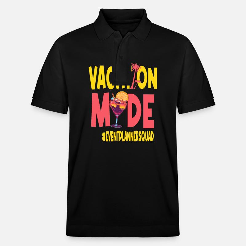 Eventplanner Vacances Vacy Mode Eventplannersquad - Polo PREPSTER bio Stanley/Stella Unisexe - noir