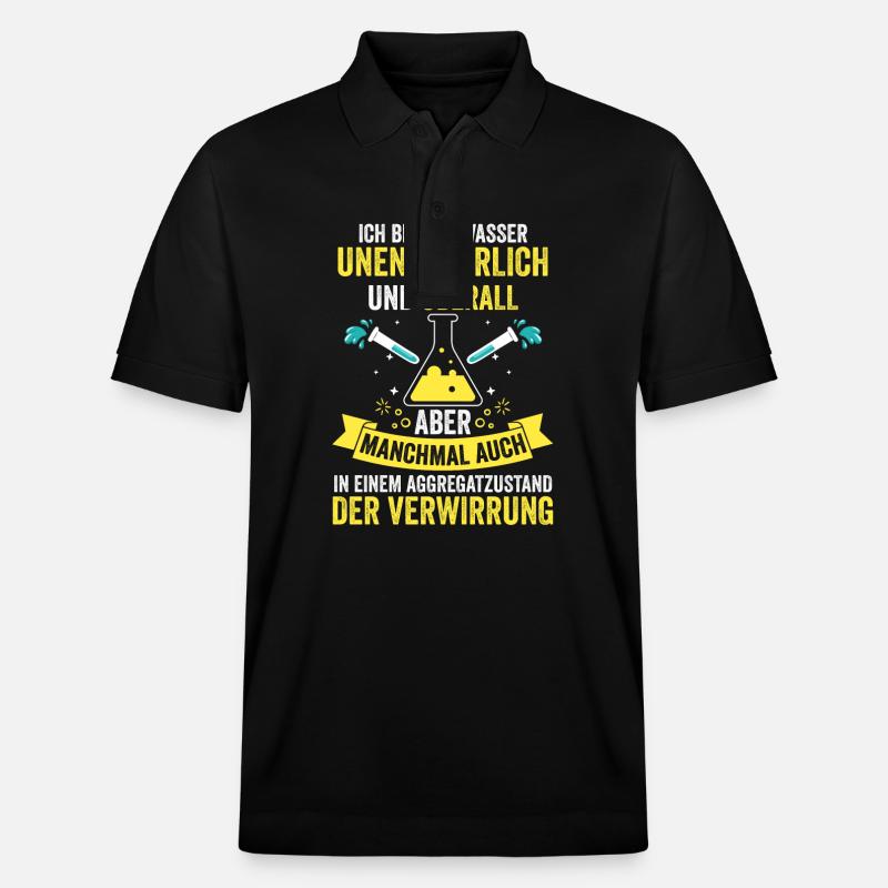 Chimiste Sciences Physique Chimie - Polo PREPSTER bio Stanley/Stella Unisexe - noir
