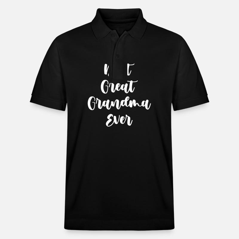 Meilleure arrière-grand-mère jamais mignonne - Polo PREPSTER bio Stanley/Stella Unisexe - noir