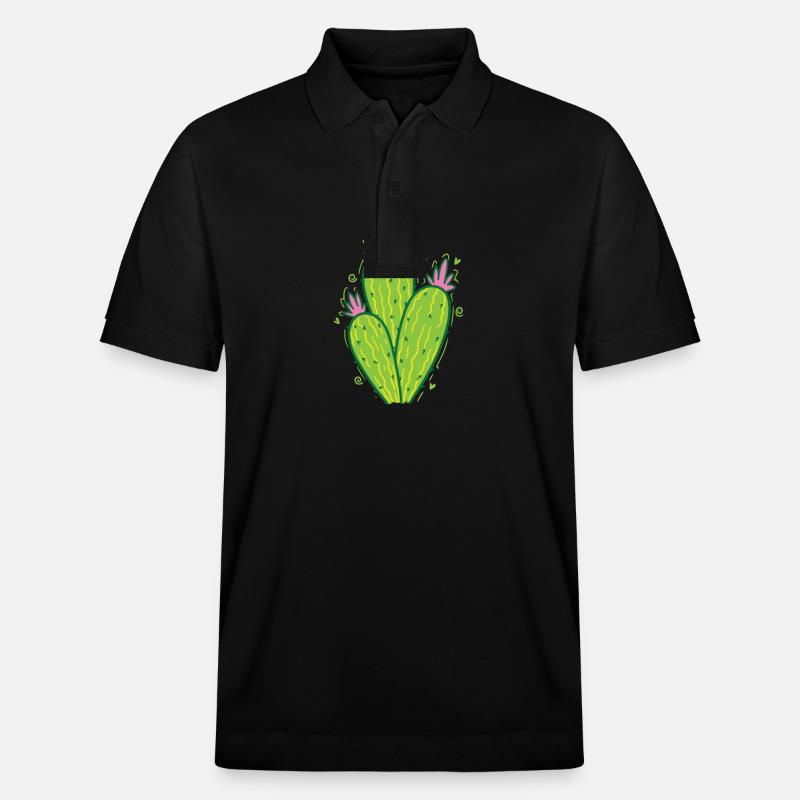 Cactus belle plante - Polo PREPSTER bio Stanley/Stella Unisexe - noir