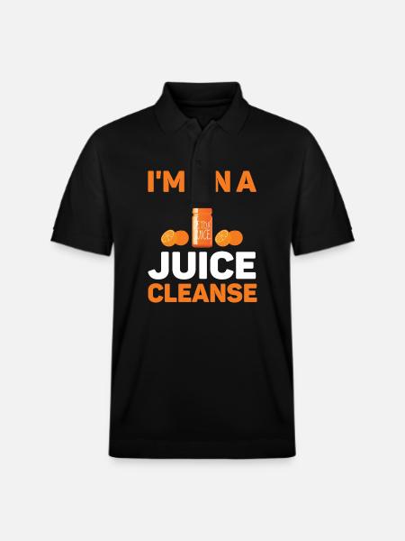 Detox – Juice Cleansing - Stanley/Stella Unisex Organic Polo Shirt PREPSTER - black
