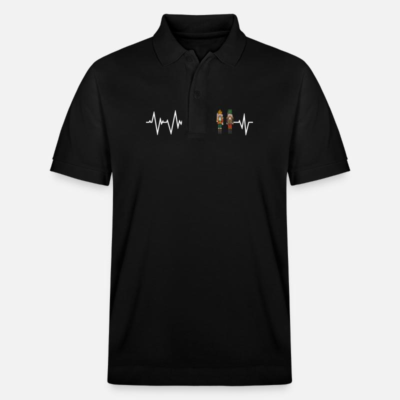 Nussknacker-herzschlag - Stanley/Stella Unisex Bio-Poloshirt PREPSTER - Schwarz