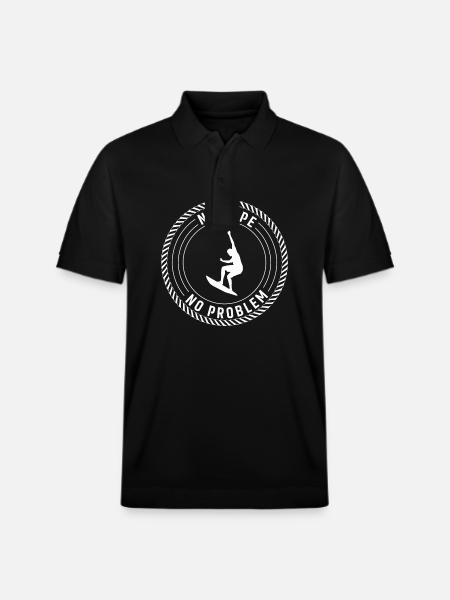 Kein Seil, kein Problem - Stanley/Stella Unisex Bio-Poloshirt PREPSTER - Schwarz