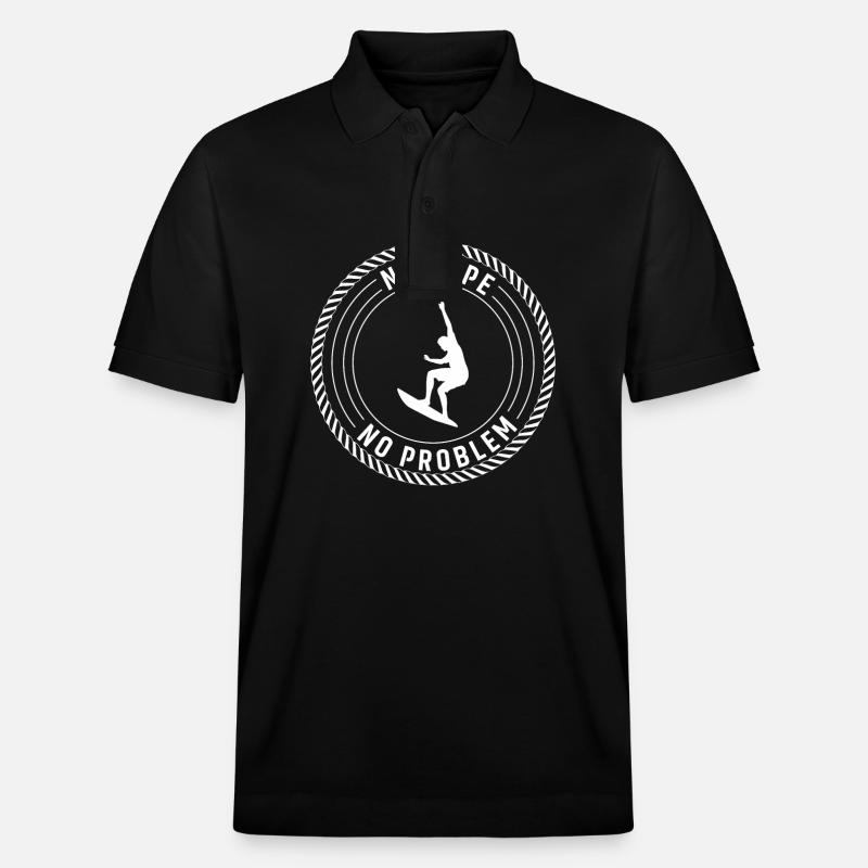 Kein Seil, kein Problem - Stanley/Stella Unisex Bio-Poloshirt PREPSTER - Schwarz