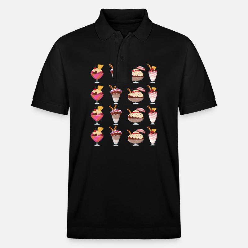 Sélection de coupes glacées - Polo PREPSTER bio Stanley/Stella Unisexe - noir