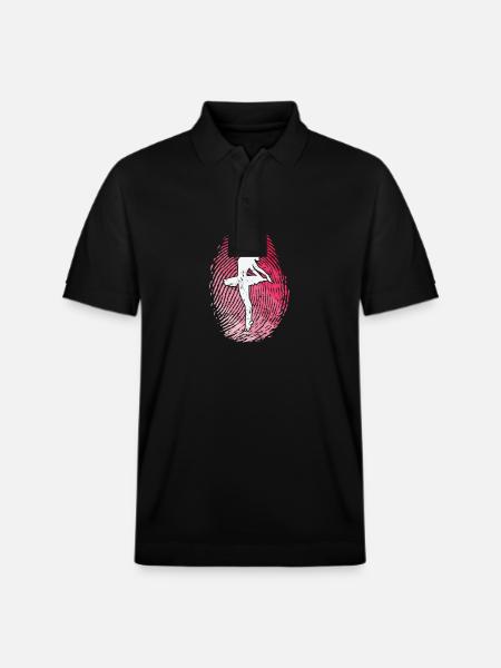 Fingerprint Ballet Dancing - Stanley/Stella Unisex Organic Polo Shirt PREPSTER - black