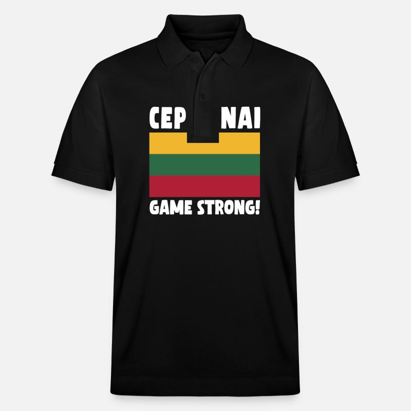 Jeu Cepelinai Strong - Polo PREPSTER bio Stanley/Stella Unisexe - noir