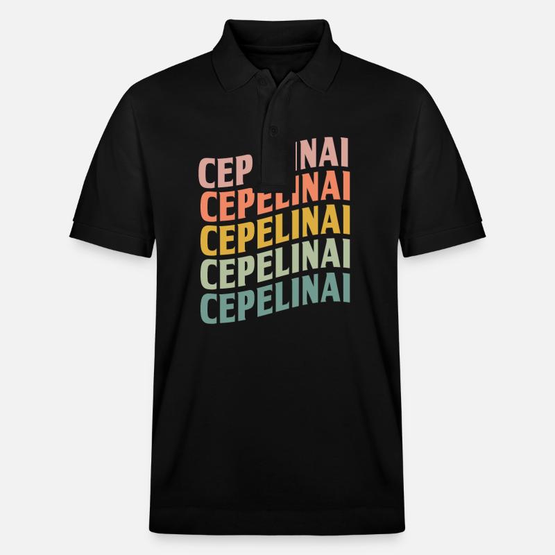 Cepelinai - Polo PREPSTER bio Stanley/Stella Unisexe - noir