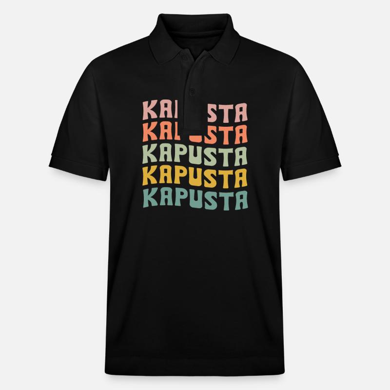 Kapusta - Stanley/Stella Unisex Bio-Poloshirt PREPSTER - Schwarz
