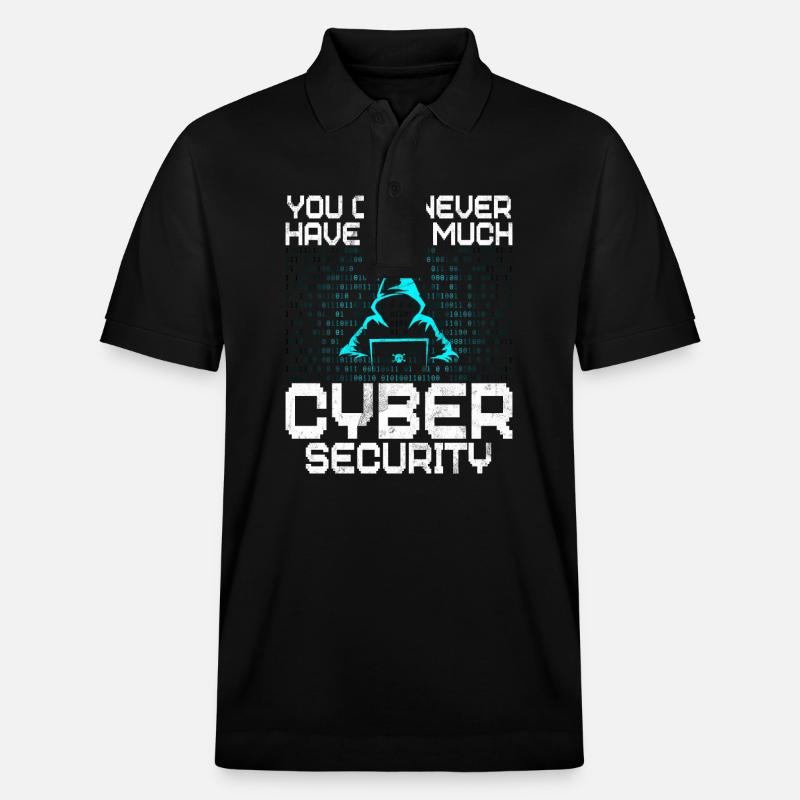 Cyber-sicherheits-hacker-hacking - Stanley/Stella Unisex Bio-Poloshirt PREPSTER - Schwarz