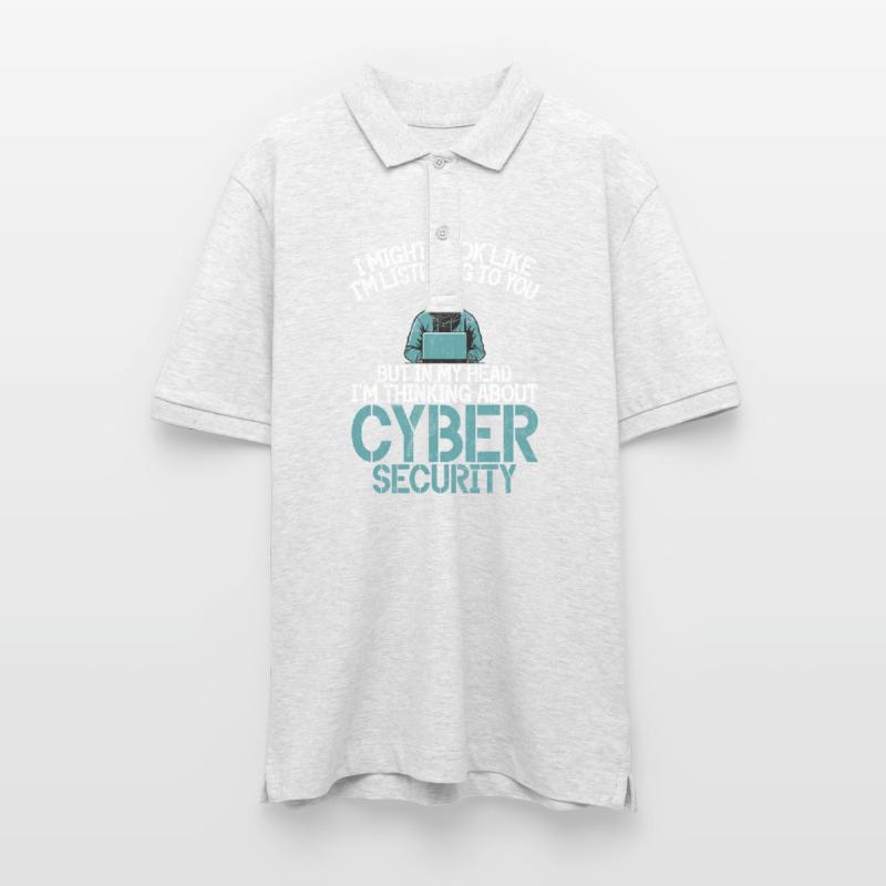 Cyber security hacker hacking Stanley/Stella Unisex Organic Polo Shirt PREPSTER