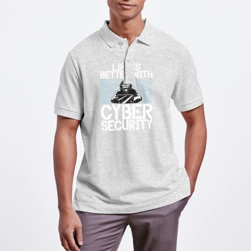Cyber security hacker hacking Stanley/Stella Unisex Organic Polo Shirt PREPSTER
