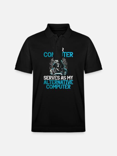 Cyber-sicherheits-hacker-hacking - Stanley/Stella Unisex Bio-Poloshirt PREPSTER - Schwarz