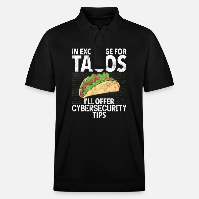 Cyber-sicherheits-hacker-hacking - Stanley/Stella Unisex Bio-Poloshirt PREPSTER - Schwarz