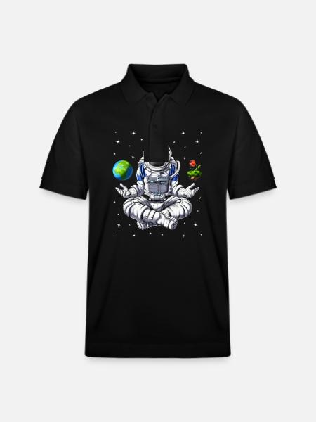 Méditation d’astronaute de l’espace - Polo PREPSTER bio Stanley/Stella Unisexe - noir