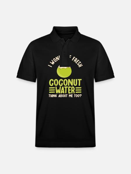 Coconut Water Lover - Stanley/Stella Unisex Organic Polo Shirt PREPSTER - black