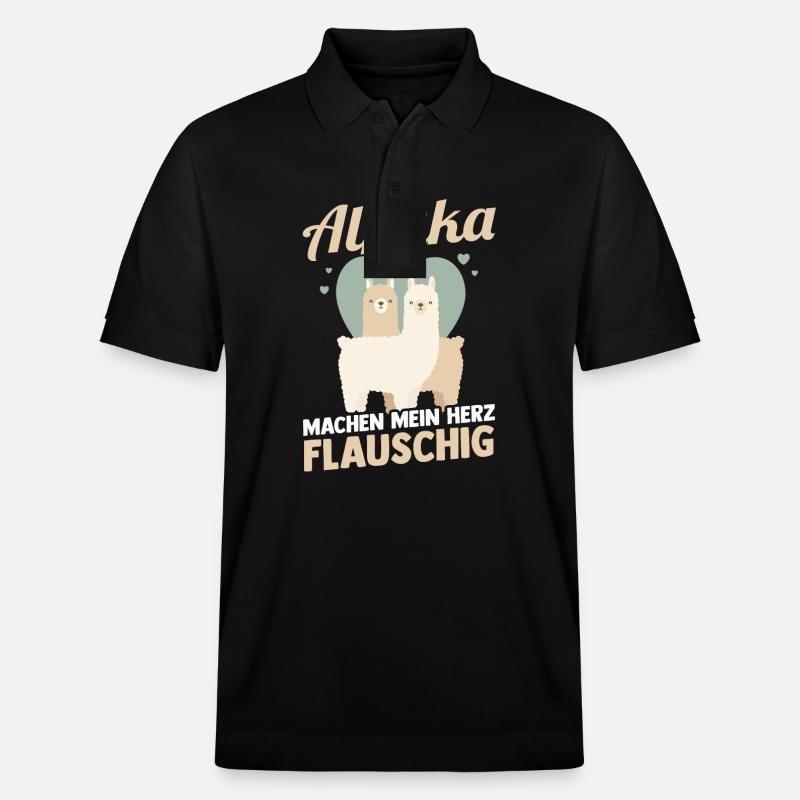 Alpaka - Stanley/Stella Unisex Bio-Poloshirt PREPSTER - Schwarz