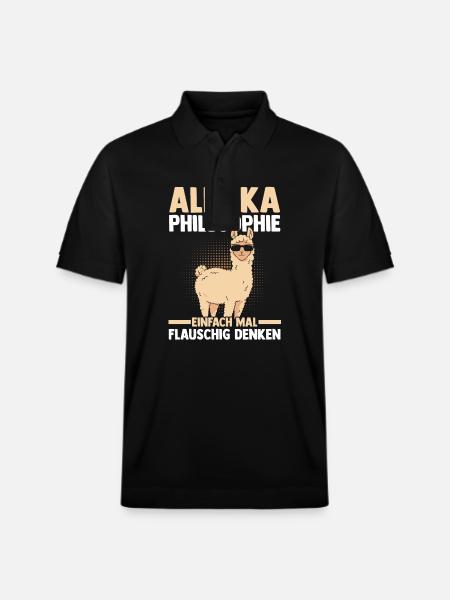 Alpaca - Stanley/Stella Unisex Organic Polo Shirt PREPSTER - black