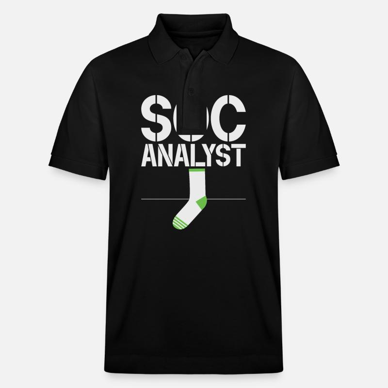 Cyber-sicherheits-hacker-hacking - Stanley/Stella Unisex Bio-Poloshirt PREPSTER - Schwarz