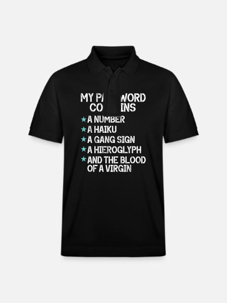 Cyber-sicherheits-hacker-hacking - Stanley/Stella Unisex Bio-Poloshirt PREPSTER - Schwarz