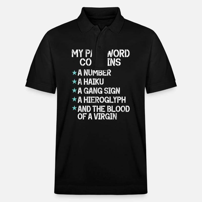 Cyber-sicherheits-hacker-hacking - Stanley/Stella Unisex Bio-Poloshirt PREPSTER - Schwarz
