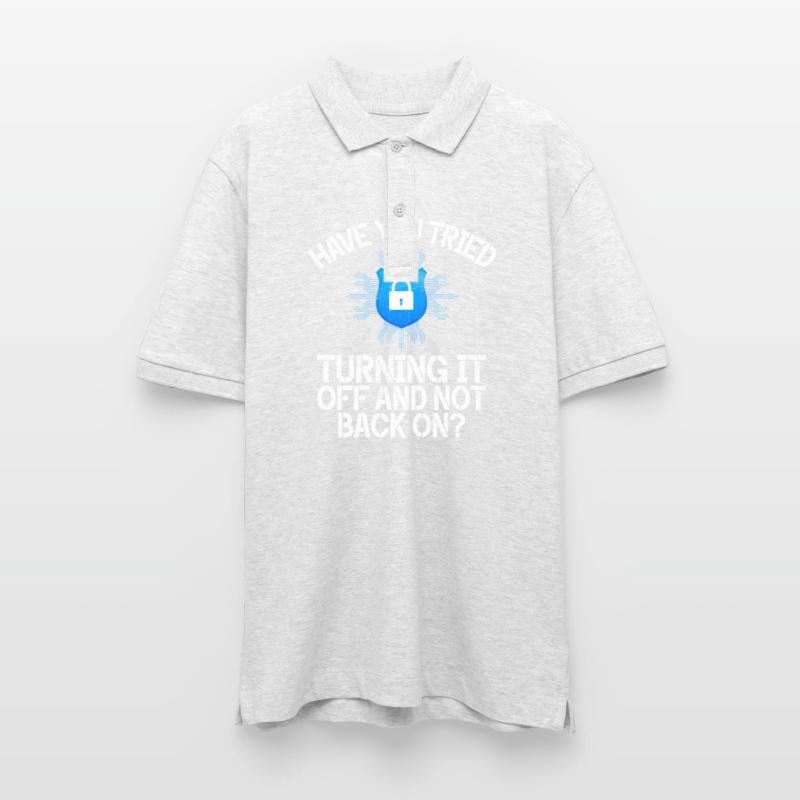 Cyber security hacker hacking Stanley/Stella Unisex Organic Polo Shirt PREPSTER