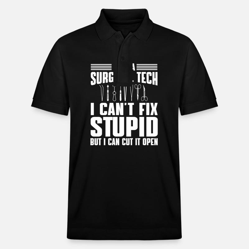 chiKirurgisk-teknisk assistent Humor - Stanley/Stella PREPSTER økologisk unisex poloshirt - sort