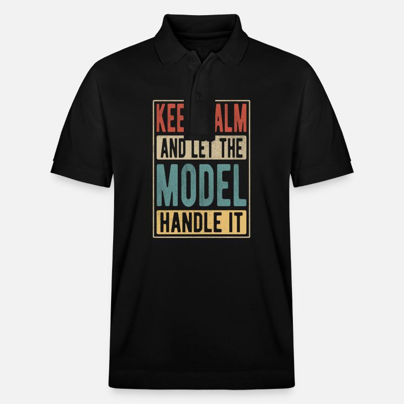 Modèle Retro Gift - Polo PREPSTER bio Stanley/Stella Unisexe - noir