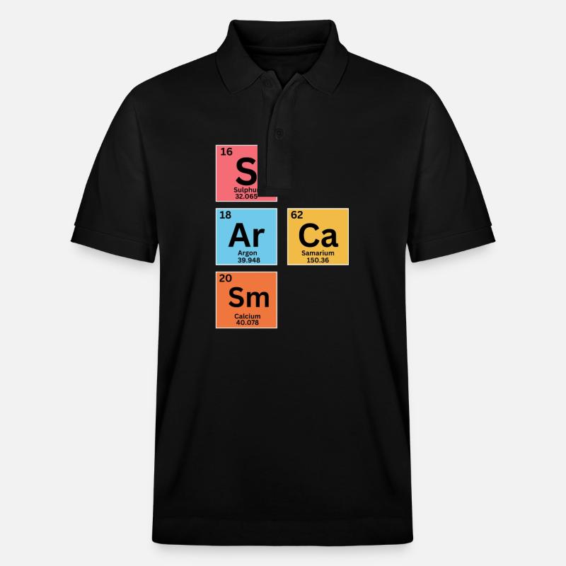 Sarkasmus - Periodensystem - Stanley/Stella Unisex Bio-Poloshirt PREPSTER - Schwarz