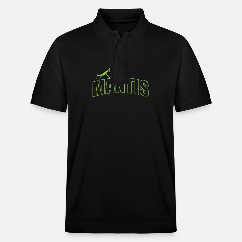 Insecte mante sur le script - Polo PREPSTER bio Stanley/Stella Unisexe - noir