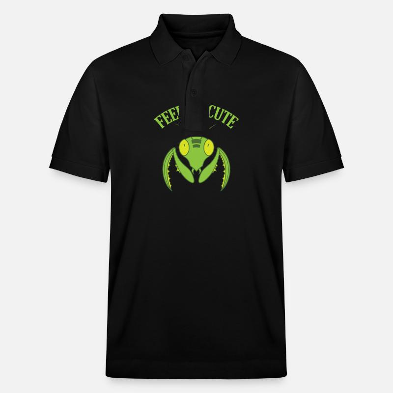 Feeling Cute Mantis - Stanley/Stella Unisex Bio-Poloshirt PREPSTER - Schwarz