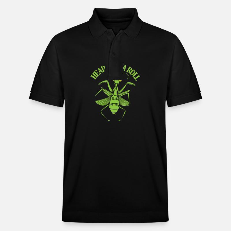 Head Gonna Roll Mantis - Stanley/Stella Unisex Bio-Poloshirt PREPSTER - Schwarz