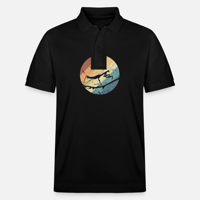 Mante religieuse en dégradé - Polo PREPSTER bio Stanley/Stella Unisexe - noir