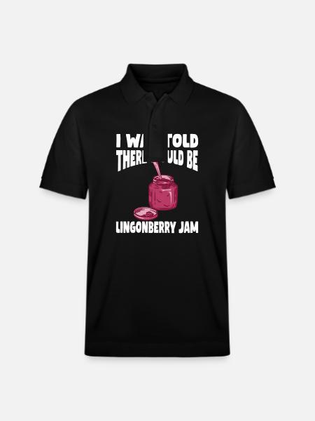 Swedish Lovers Swedish Cranberry Marme - Stanley/Stella Unisex Organic Polo Shirt PREPSTER - black