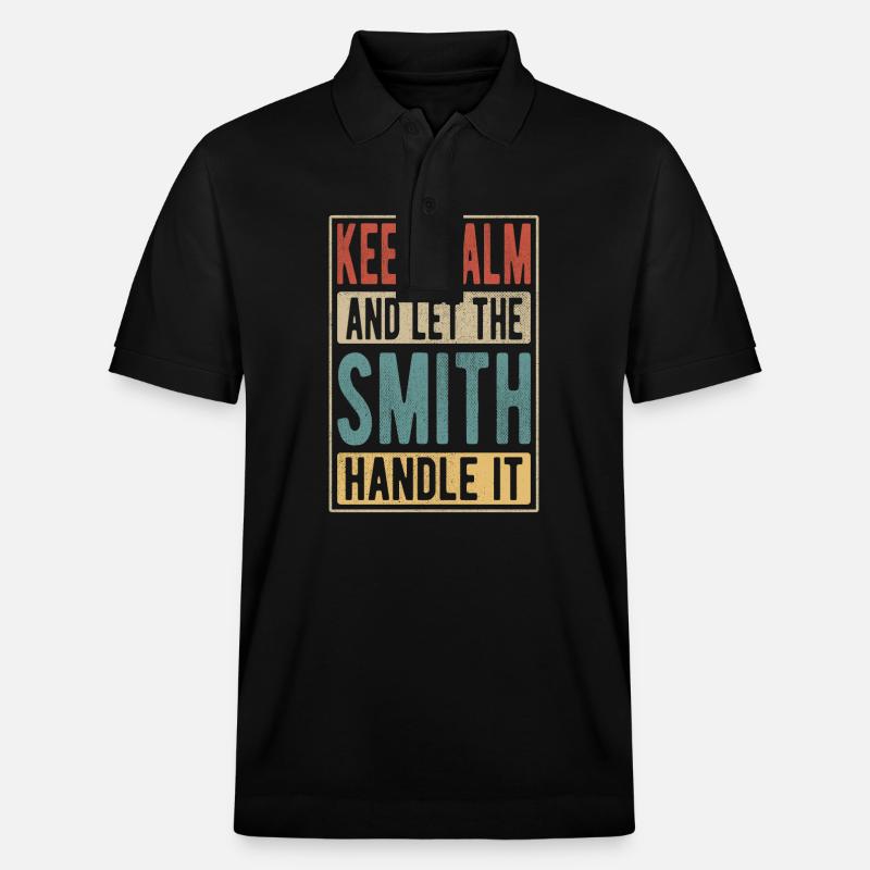 Cadeau rétro Smith - Polo PREPSTER bio Stanley/Stella Unisexe - noir