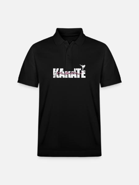 Karate Mom - Stanley/Stella Unisex Organic Polo Shirt PREPSTER - black