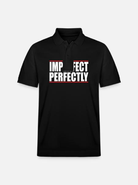 Imperfect Perfectly - Stanley/Stella Unisex Organic Polo Shirt PREPSTER - black