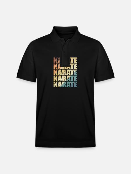 Karate Training Martial Arts - Stanley/Stella Unisex Organic Polo Shirt PREPSTER - black