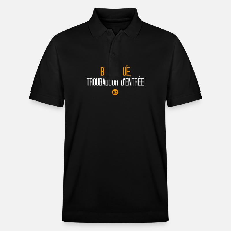 Bien joué, troubadour d'entrée ! - Polo PREPSTER bio Stanley/Stella Unisexe - noir