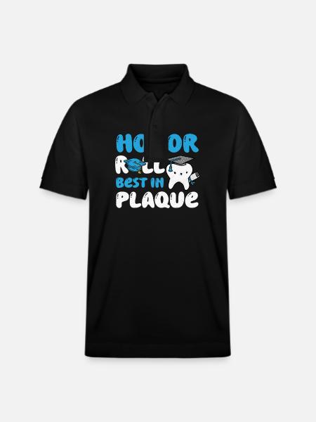 Dentistry Student Graduation Day T-shirt - Stanley/Stella Unisex Organic Polo Shirt PREPSTER - black