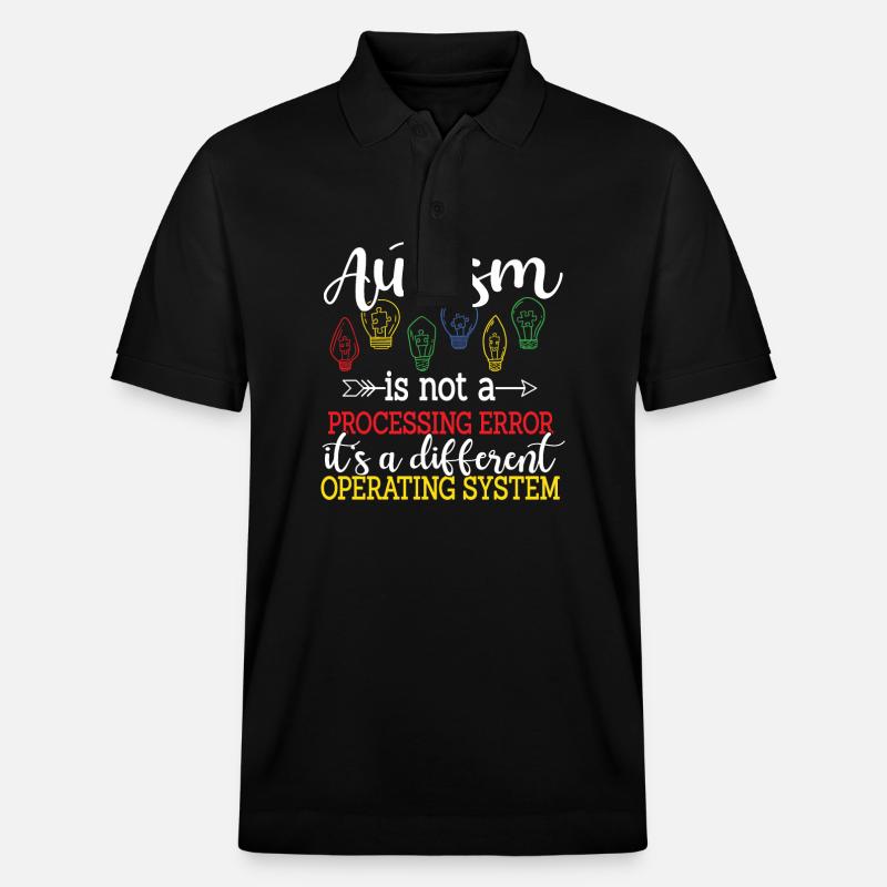 Autisme - Polo PREPSTER bio Stanley/Stella Unisexe - noir