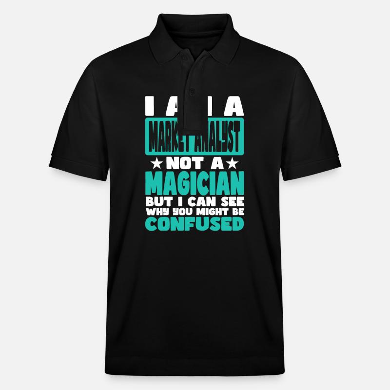 Analyste de marché - Polo PREPSTER bio Stanley/Stella Unisexe - noir