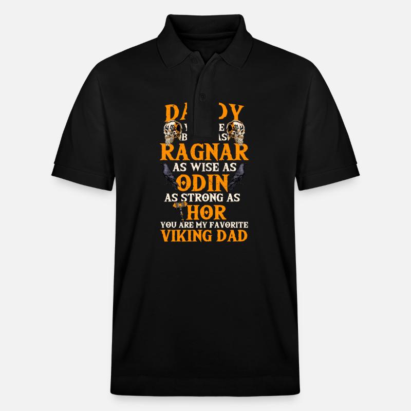 Papa viking - Polo PREPSTER bio Stanley/Stella Unisexe - noir
