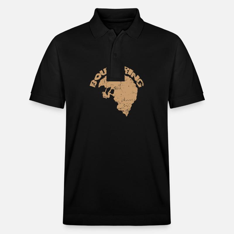 Bouldering Hobby - Stanley/Stella Unisex Bio-Poloshirt PREPSTER - Schwarz