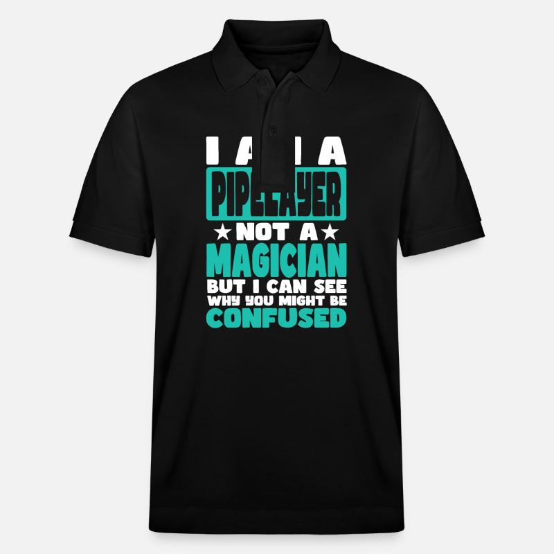 Poseur de canalisations - Polo PREPSTER bio Stanley/Stella Unisexe - noir