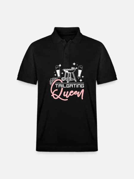 Girl Tailgating Queen - Stanley/Stella Unisex Organic Polo Shirt PREPSTER - black