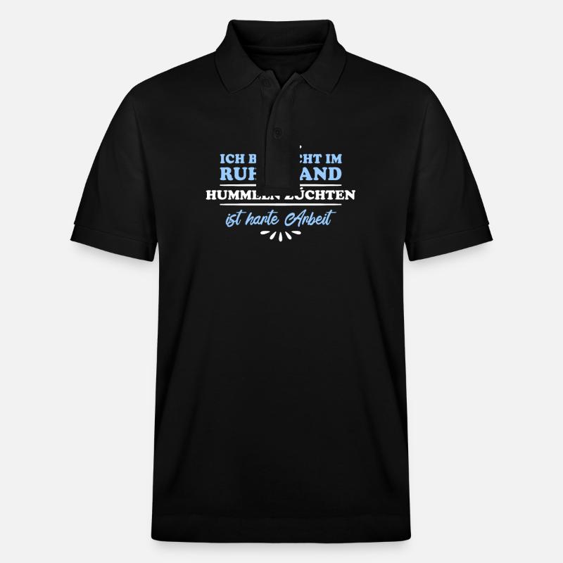Retraité Retraité Bourdon Éleveur - Polo PREPSTER bio Stanley/Stella Unisexe - noir