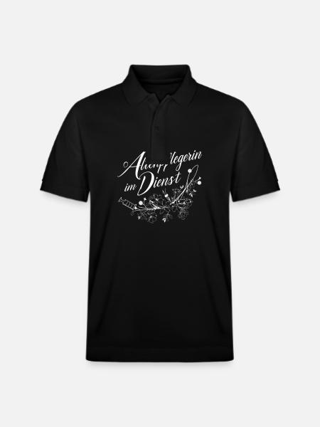 Geriatric nurse on duty - Stanley/Stella Unisex Organic Polo Shirt PREPSTER - black